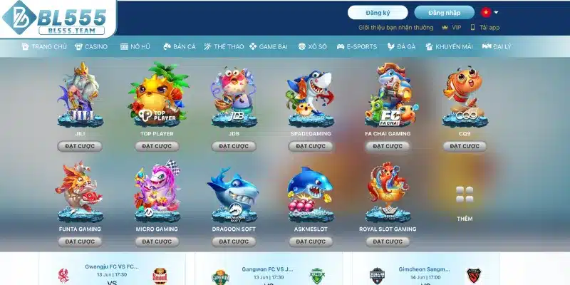 Những điểm đặc biệt có tại sảnh bắn cá BL555